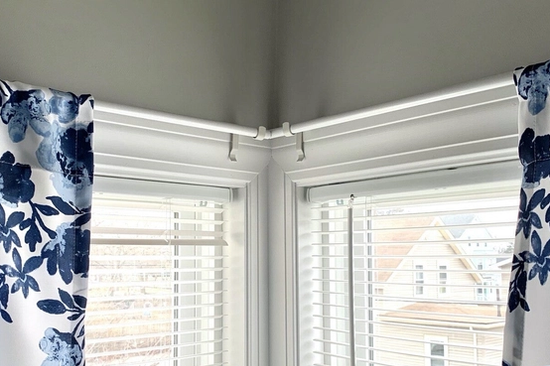How to Hang Curtains on Corner Windows