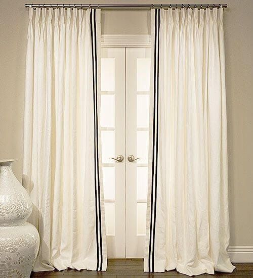 How To Update Old Curtains, How To Add Ribbon Trim Curtains