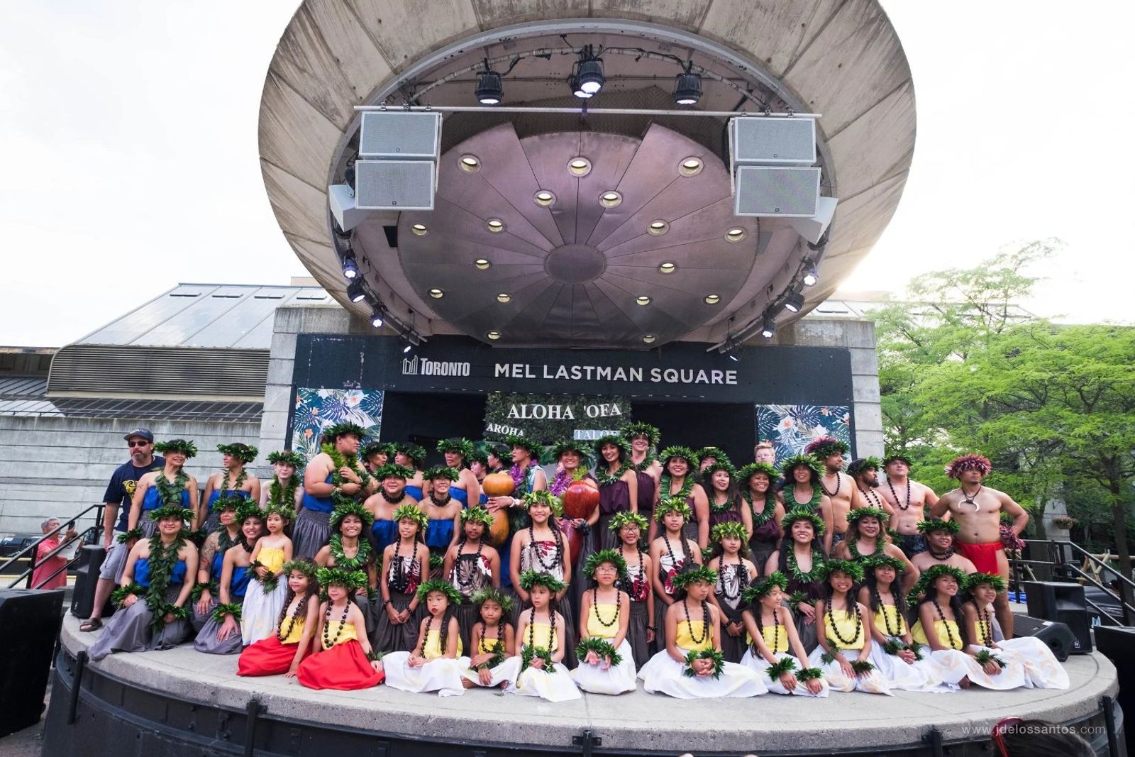 All performers gathered on stage for the group finale at AlohaFest Toronto