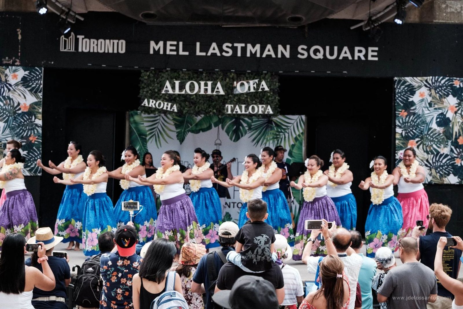 Hālau Hula I Ka Lā performing at AlohaFest Toronto at Mel Lastman Square
