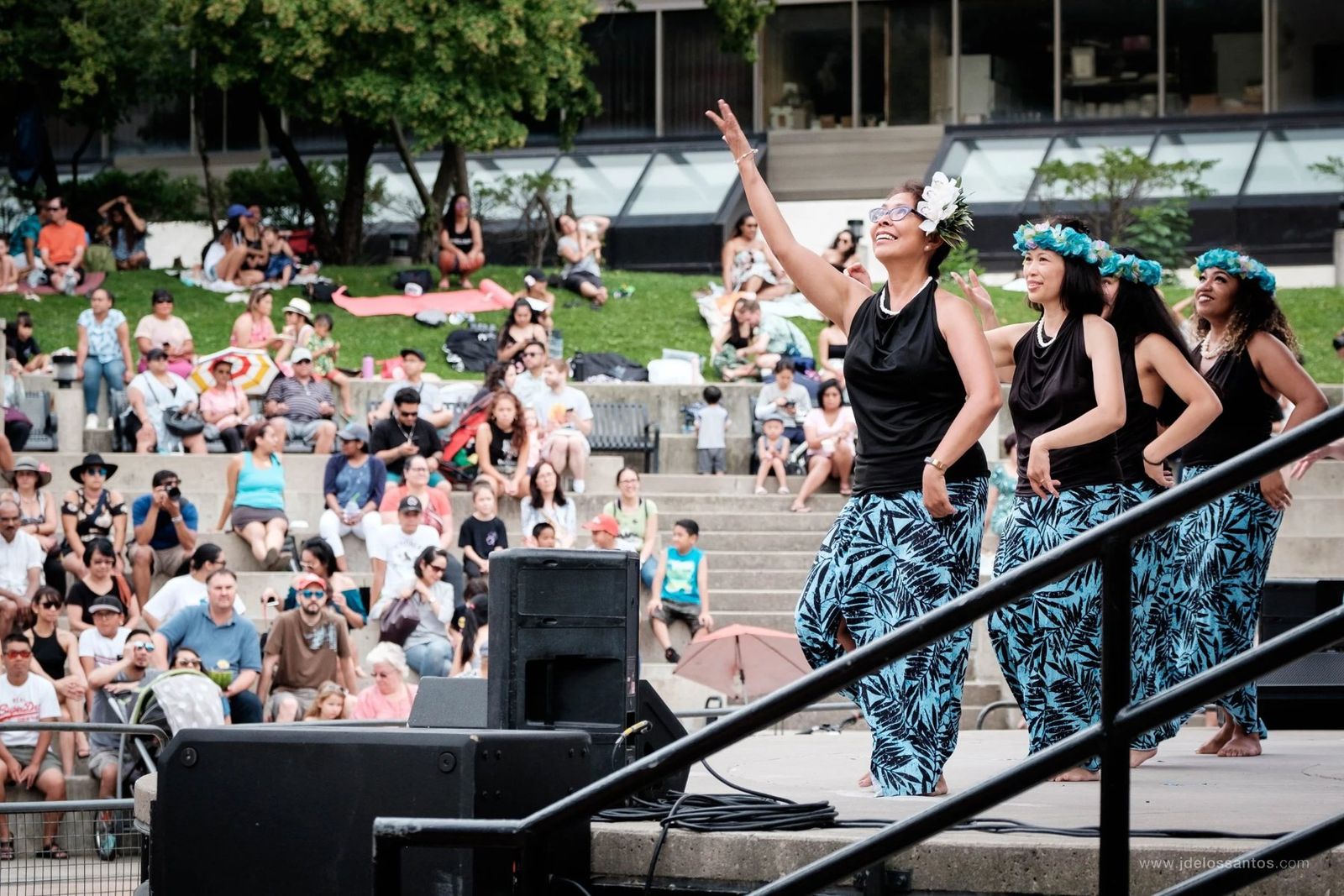 Performers and crowd at AlohaFest Toronto at Mel Lastman Square