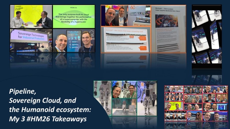 Pipeline, Sovereign Cloud, and the Humanoid ecosystem: My Three Hannover Messe Takeaways