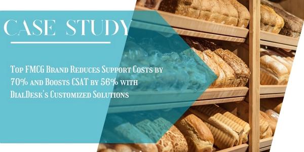 Top FMCG Brand Reduces Call Wait Times By 50% and Boosts CSAT By 56% with DialDesk's Customized Solutions