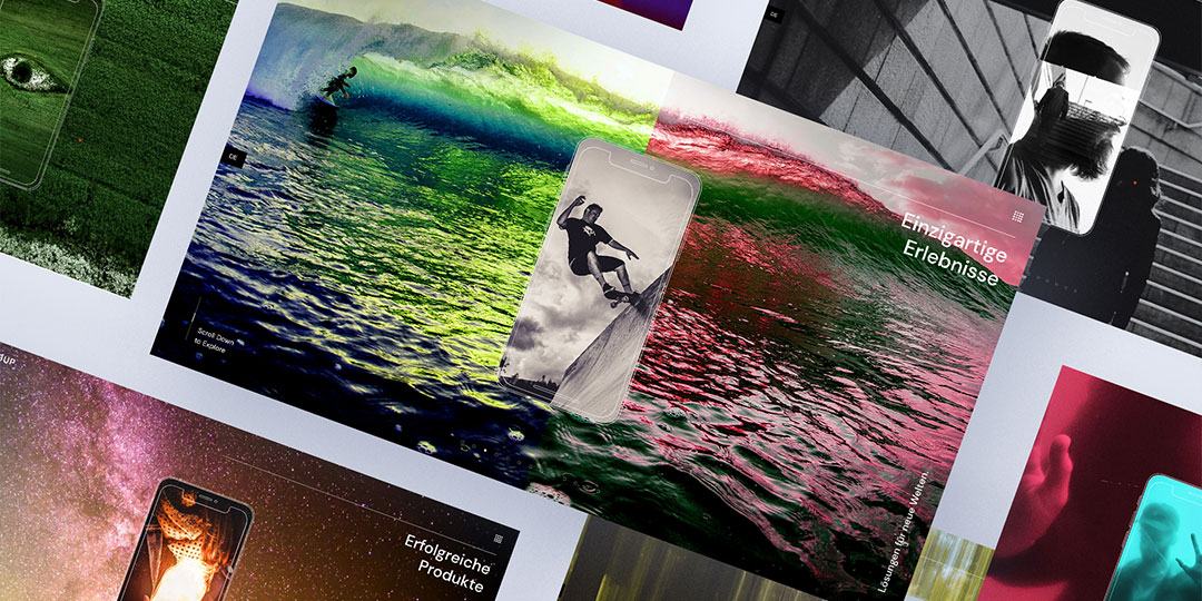 Portfolio-Platzhalter für Webdesign: Digitaler Markenauftritt