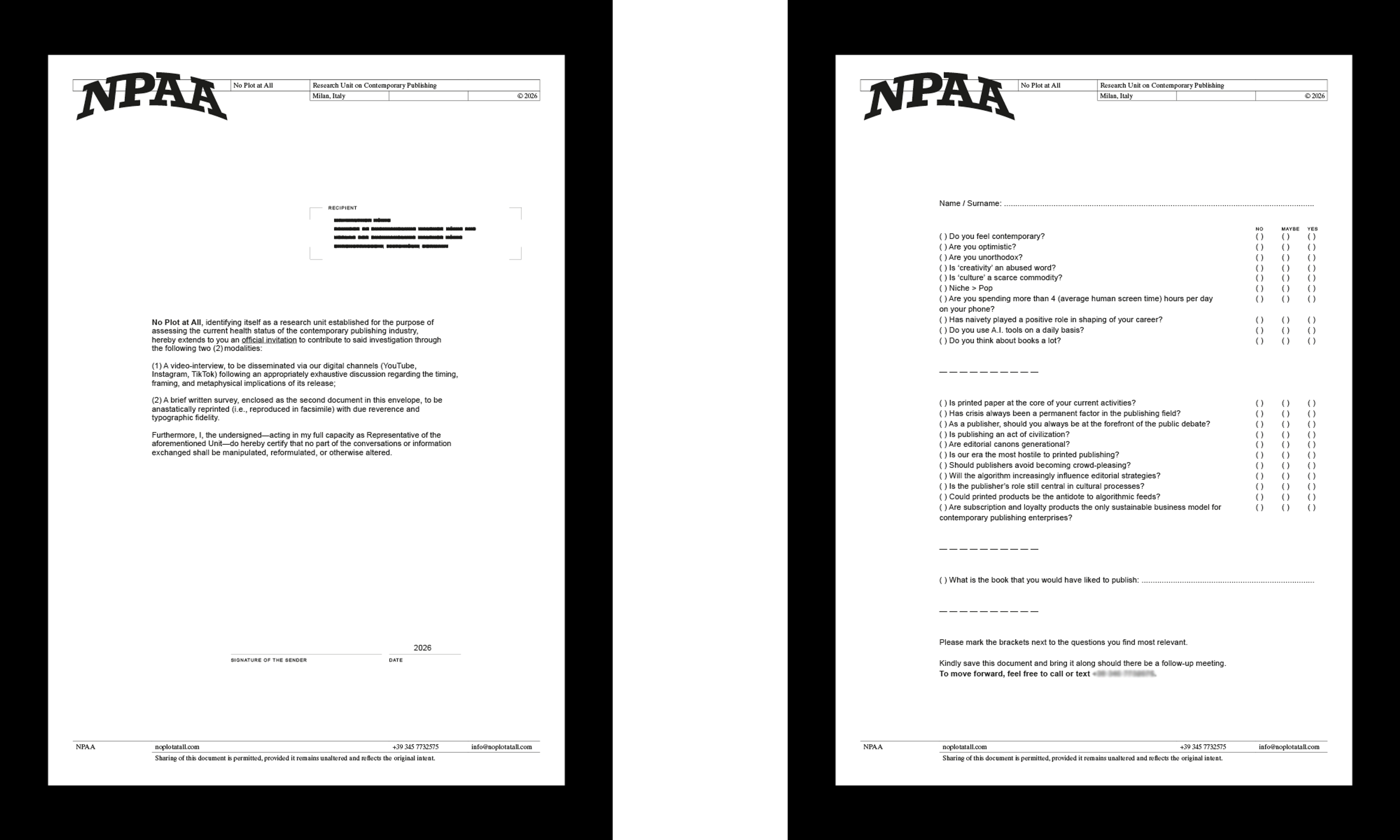 Visual Identity and Website for NPAA – Research Unit on Contemporary Publishing – 2025