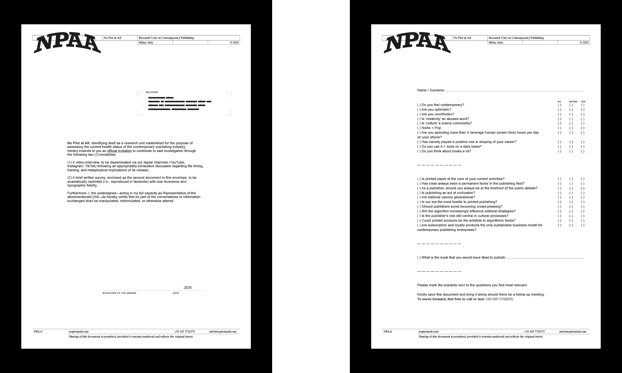 Visual Identity and Website for NPAA – Research Unit on Contemporary Publishing – 2025