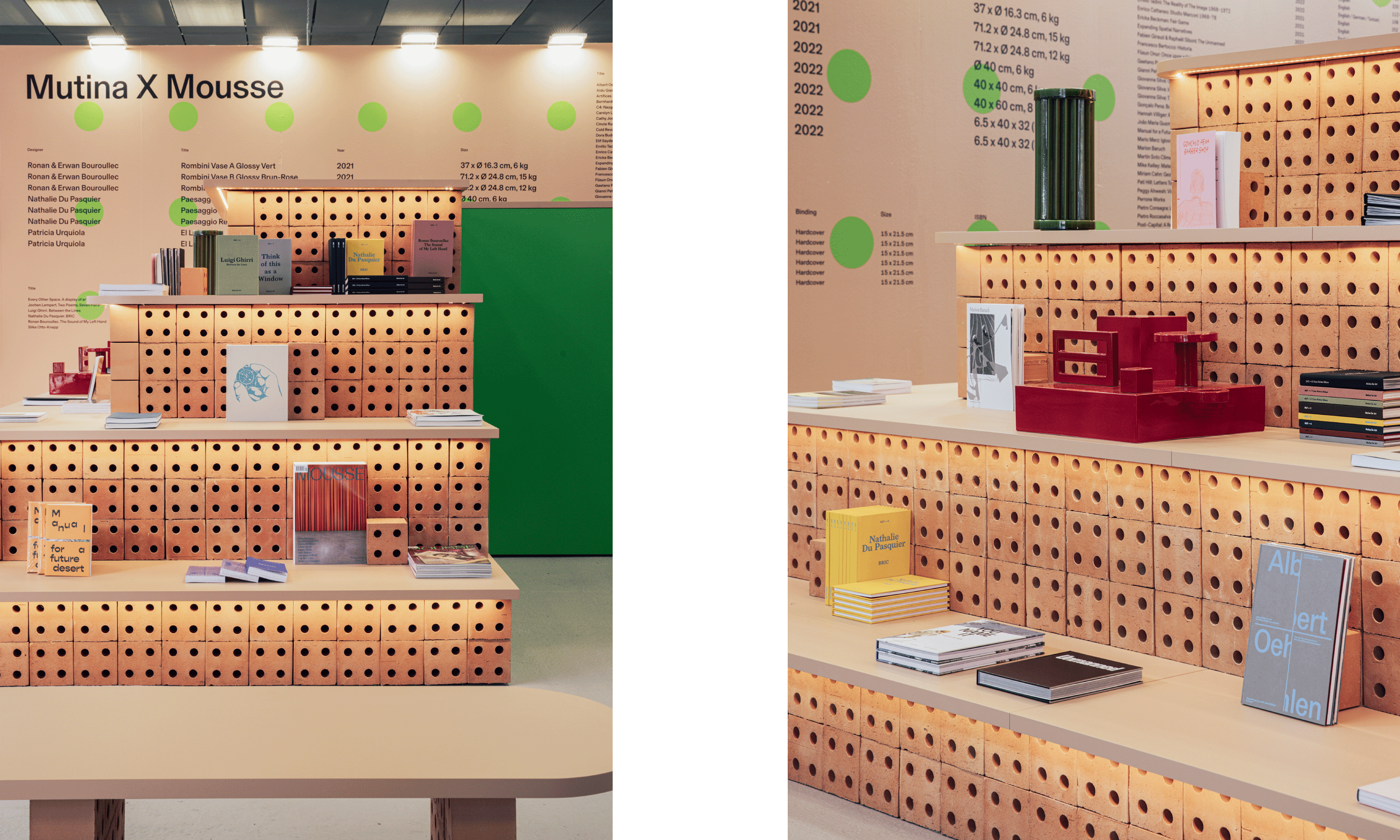 Graphic Design for Mutina X Mousse – Arte Fiera Bologna – 2023 done at Mousse Magazine & Publishing