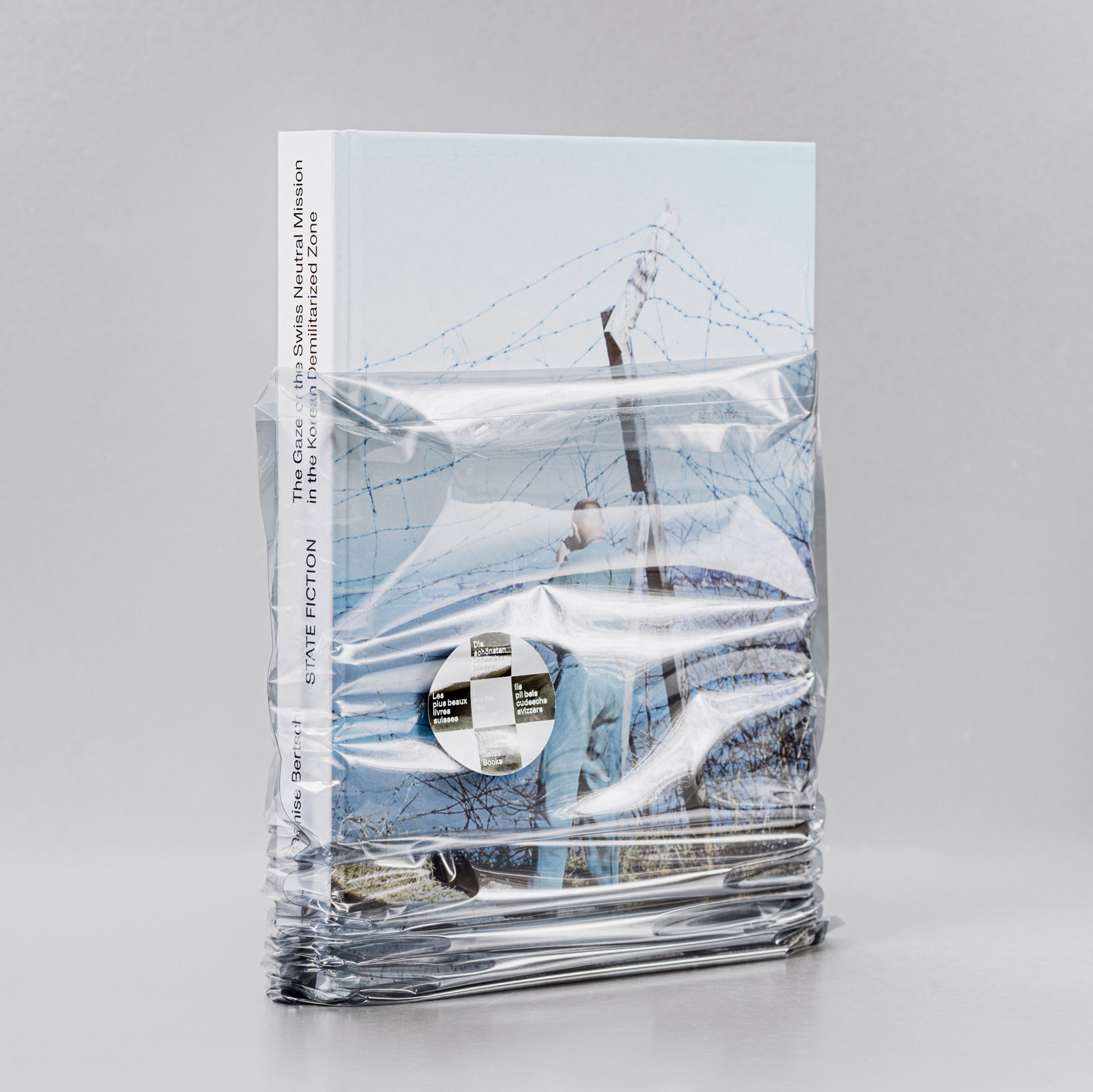 Book Design for Denise Bertschi: State Fiction. The Gaze of the Swiss Neutral Mission in the Korean Demilitarized Zone – 2021 Awarded by Most Beautiful Swiss Books 2021 – done at Nask Studio, Genève