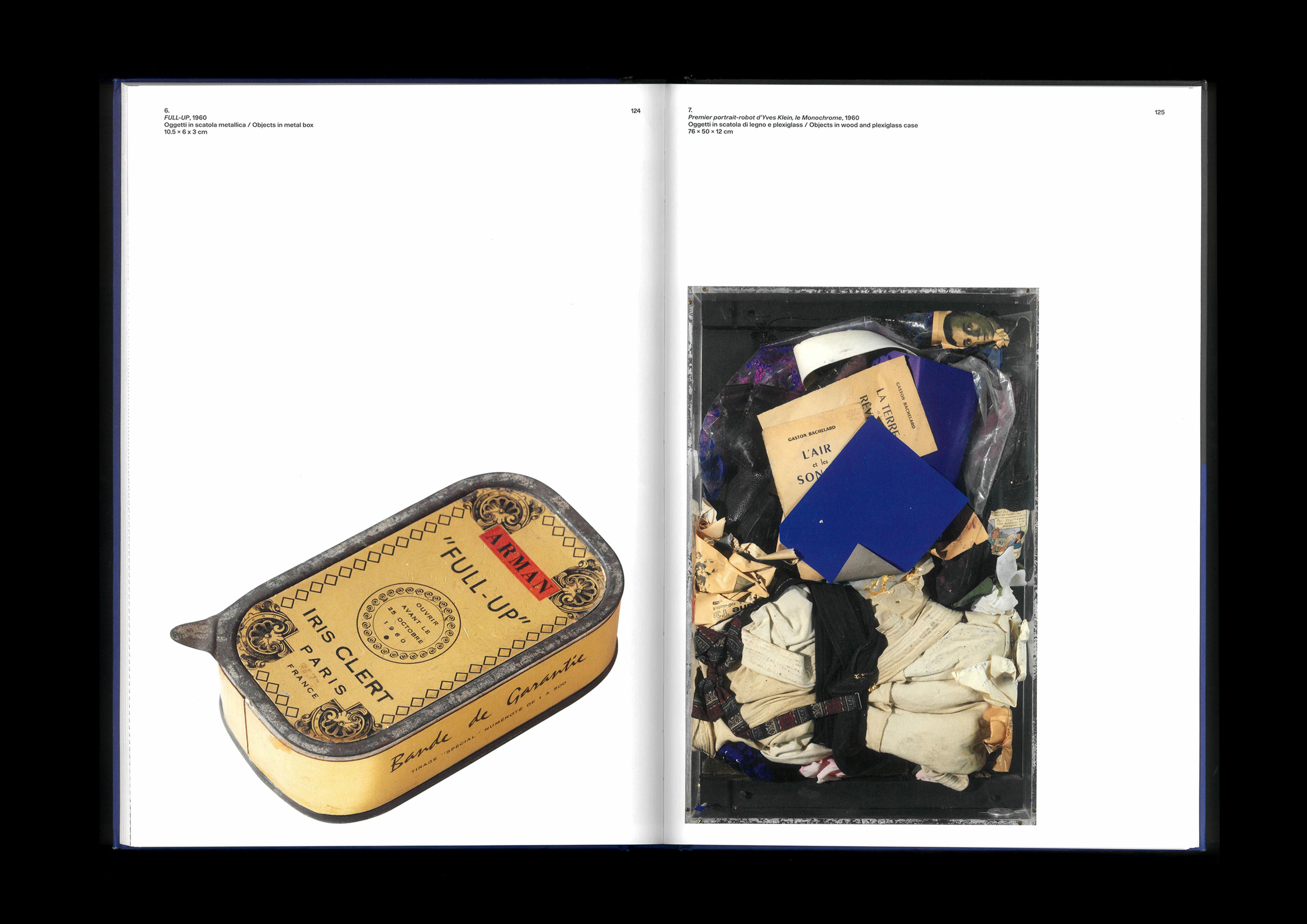 Catalogue and Visual Identity for the exhibition Yves Klein e Arman. Le Vide et Le Plein – Collezione Giancarlo e Danna Olgiati – 2024 done at Mousse Magazine & Publishing