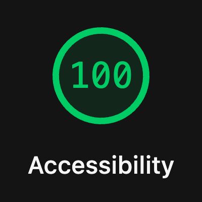 Lighthouse-score voor toegankelijkheid: 100 van de 100