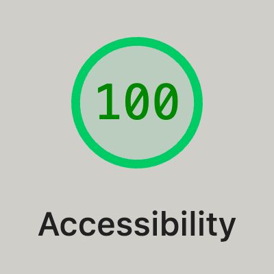 Lighthouse-score voor toegankelijkheid: 100 van de 100