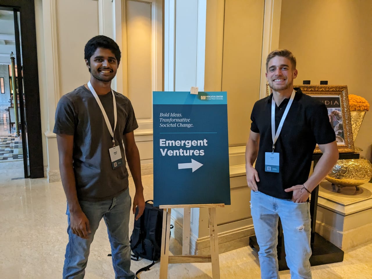 Akash and Itamar in Chennai, August 2023