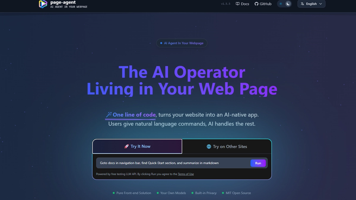 Page Agent la nueva web