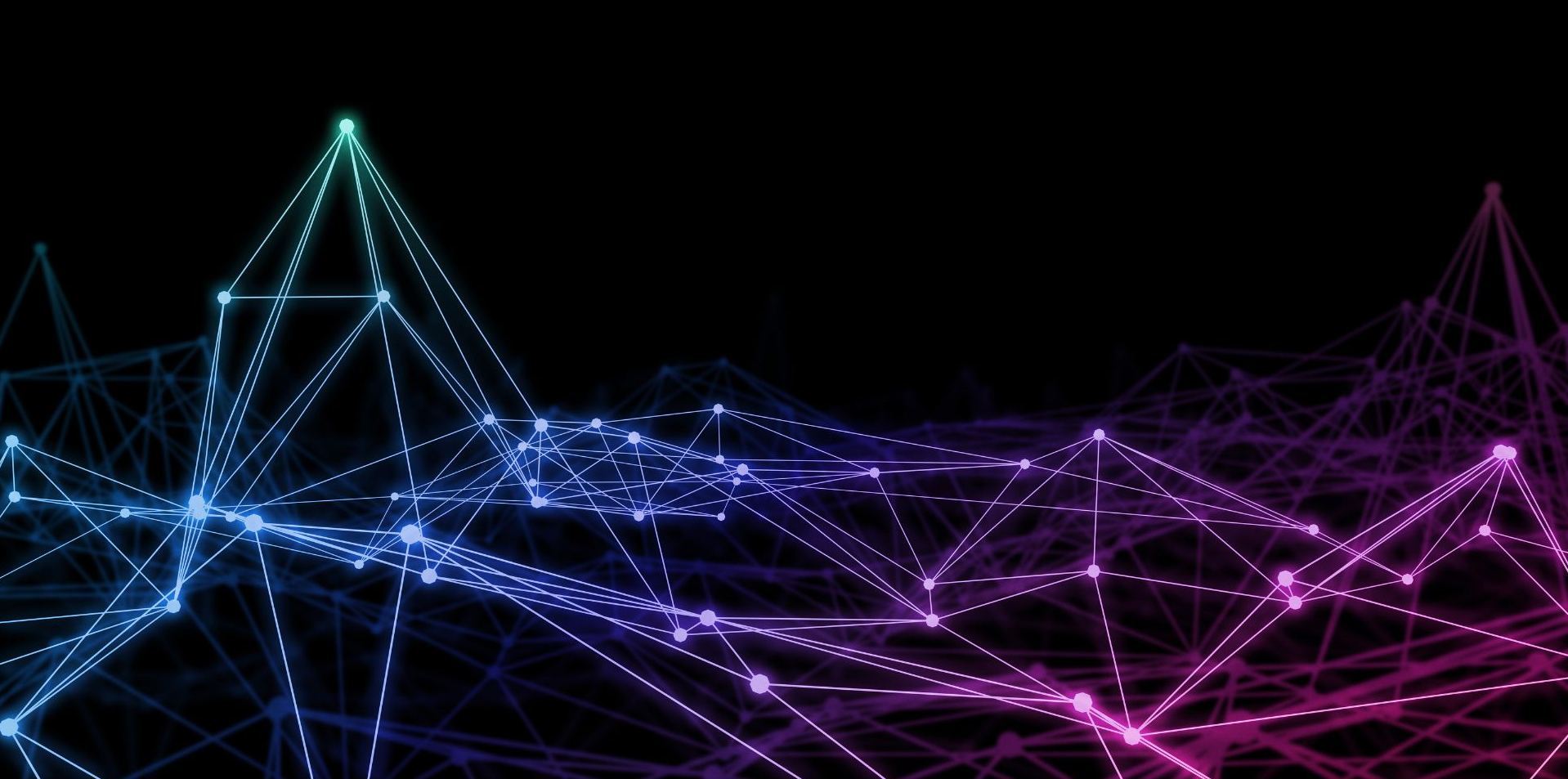 Futuristic lines with dots