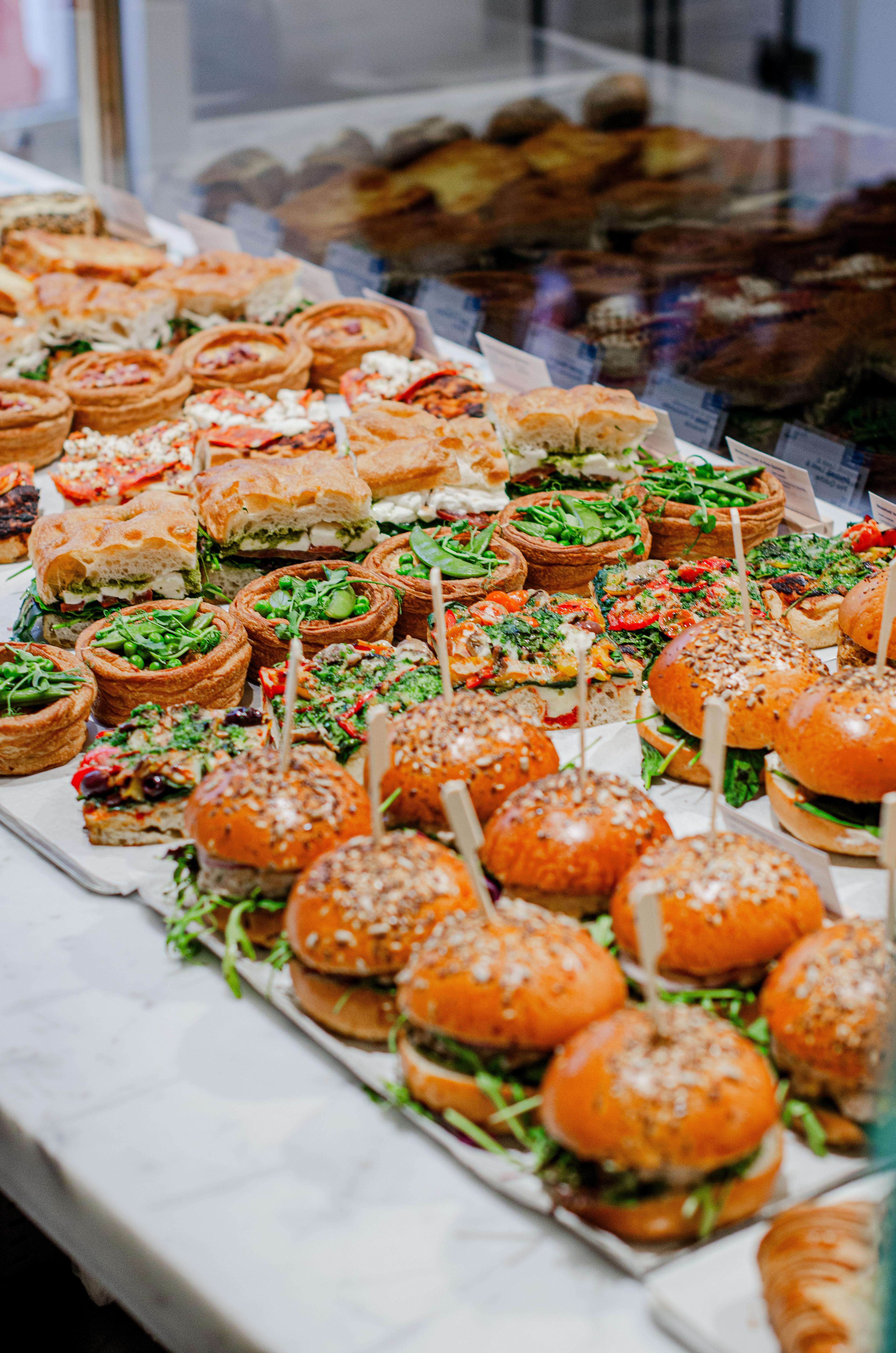 Freshly baked food at Heidi Bakery