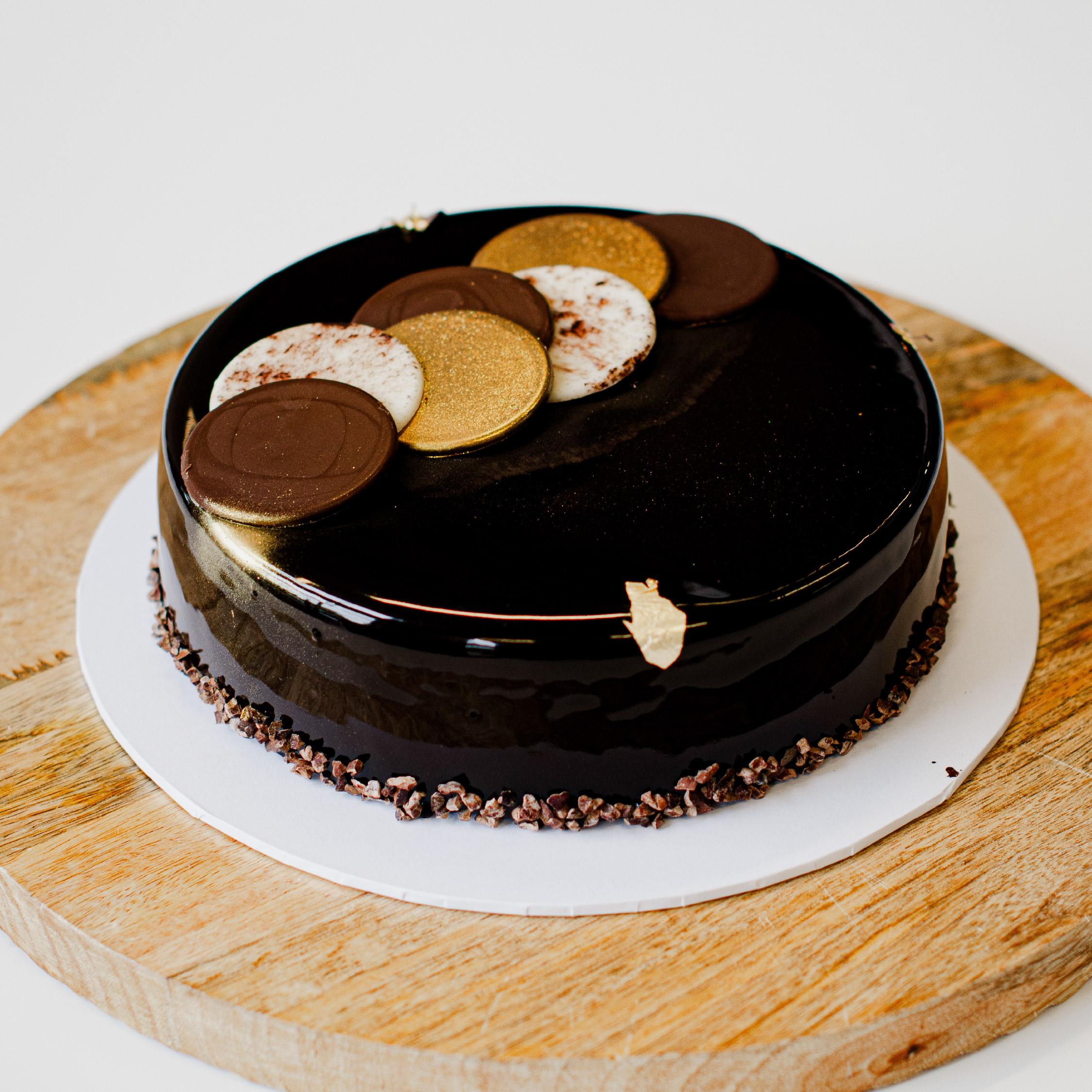 Chocolate Mirror Cake