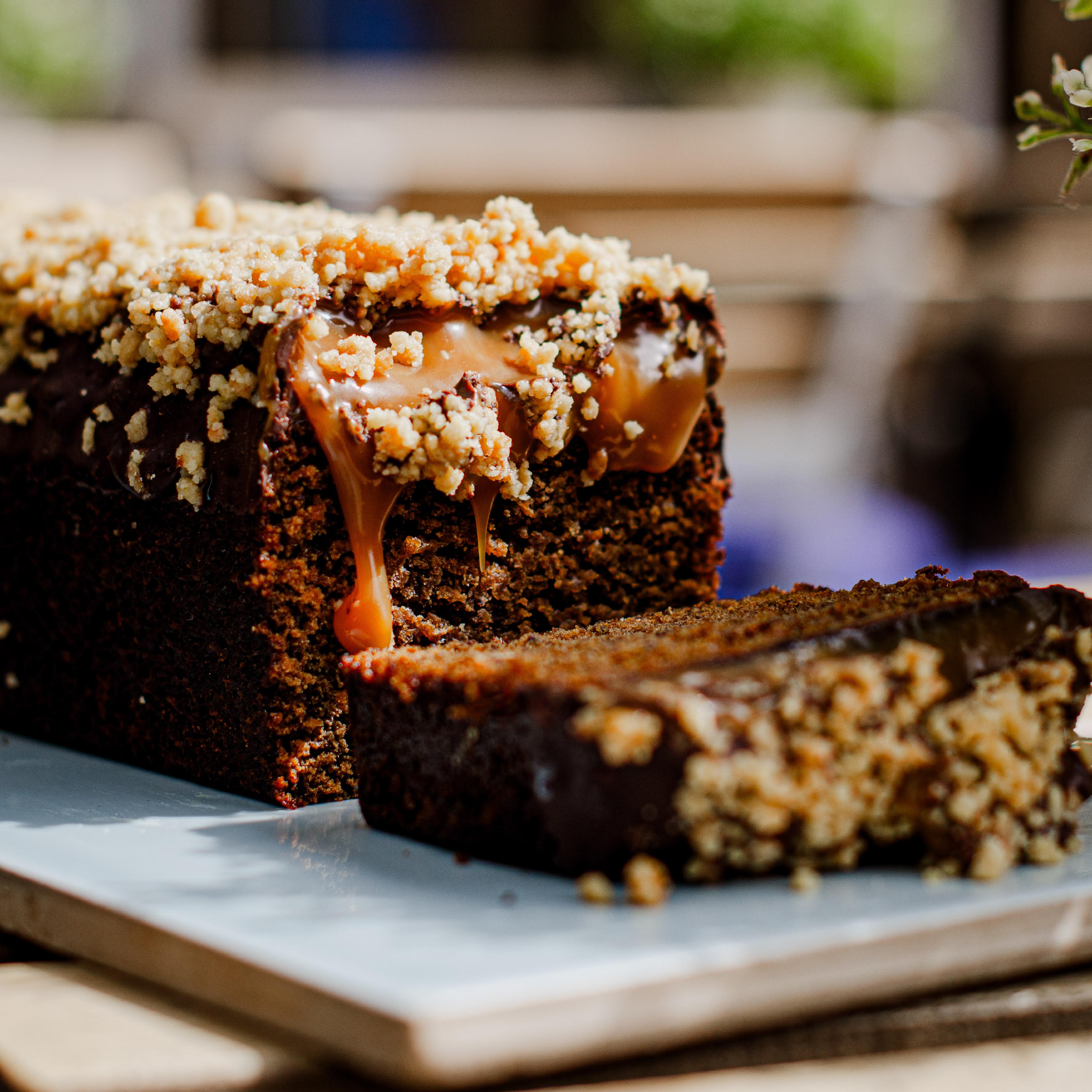 Dark Stout Caramel Loaf Cake