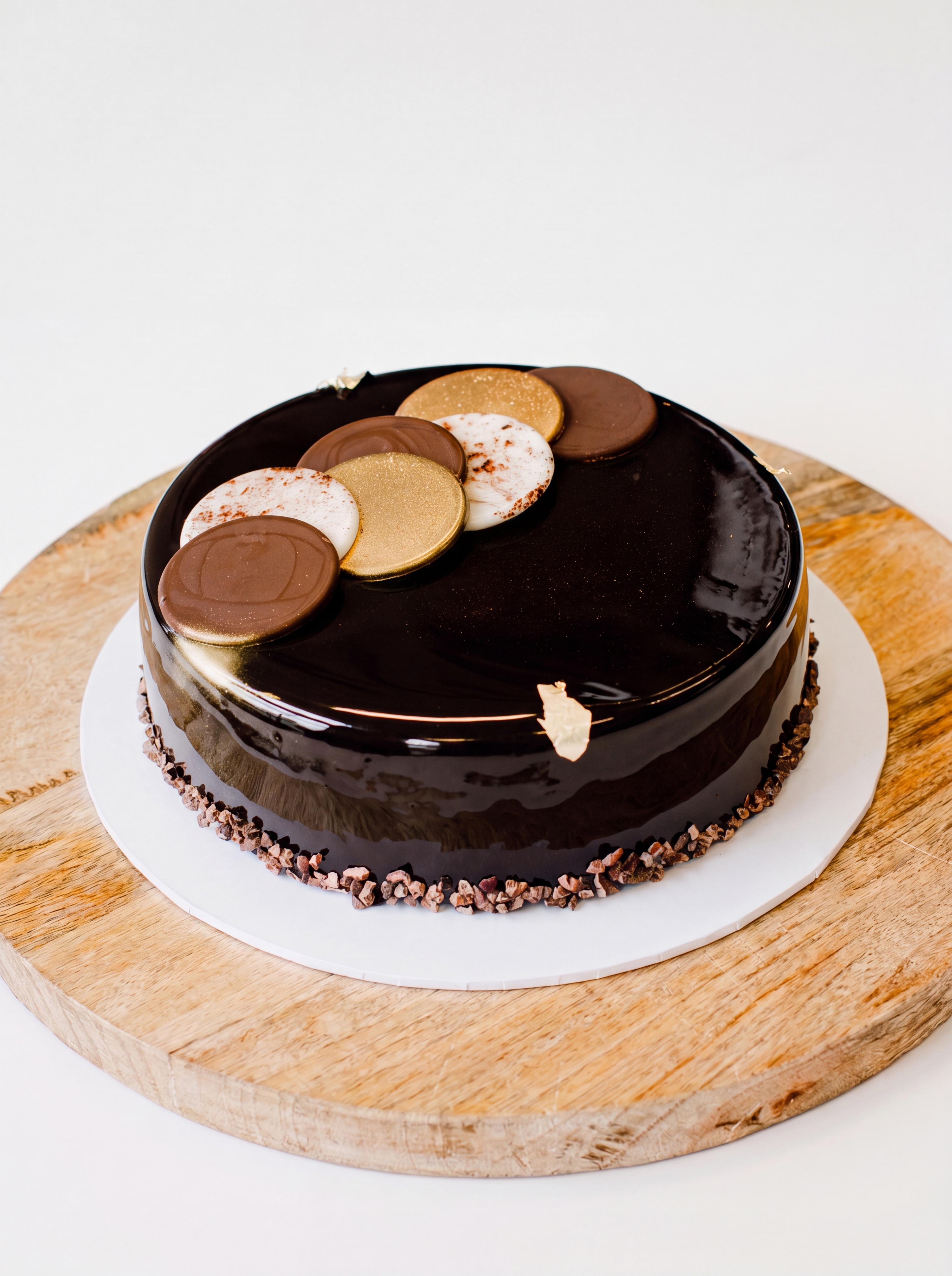 Chocolate Mirror Cake