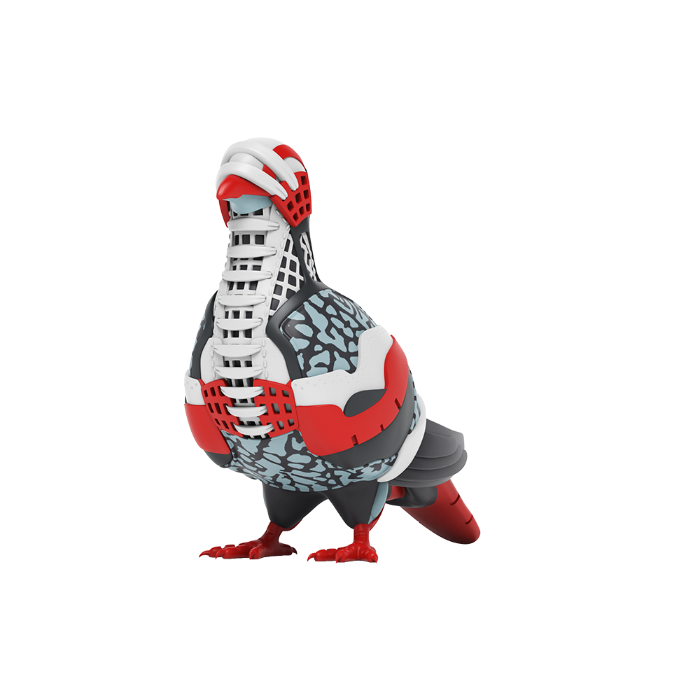 Pigeon in Flight by Jeff Staple | Mighty Jaxx
