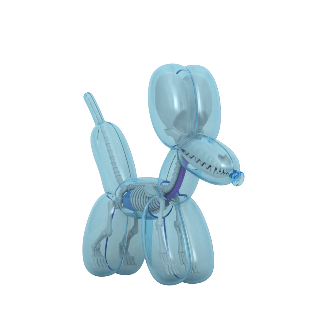 Jason Freeny MightyJaxx BalloonDog フィギュア Funny Anatomy Balloon Dog (Sky Blue Edition) | Mighty Jaxx