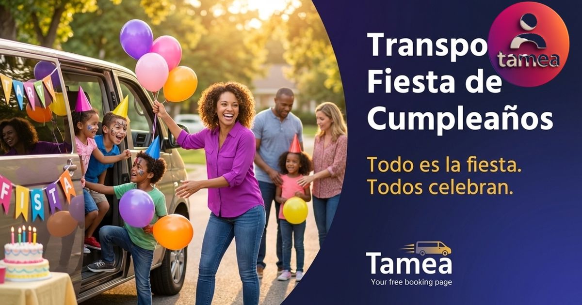 Organizar el transporte para la fiesta de cumpleanos sin complicaciones