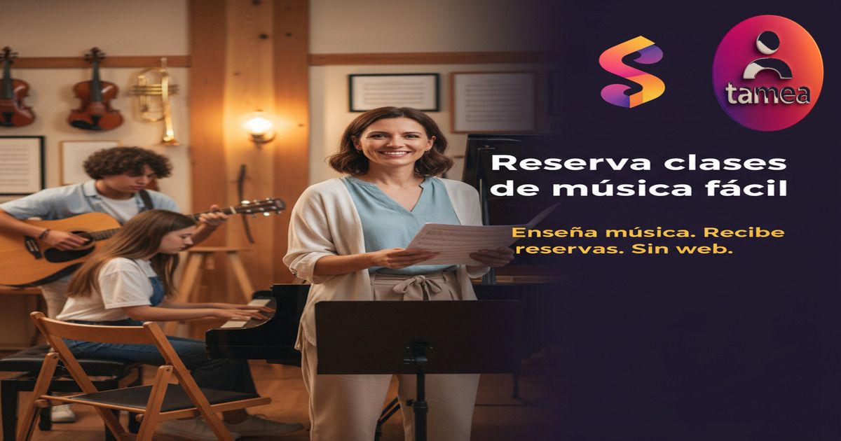 Reserva clases de música online sin necesidad de web