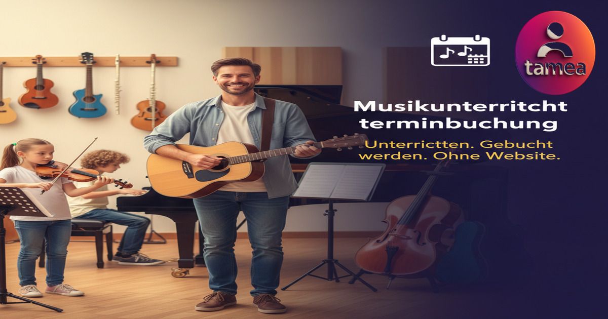 Musikunterricht online buchen — ohne eigene Website