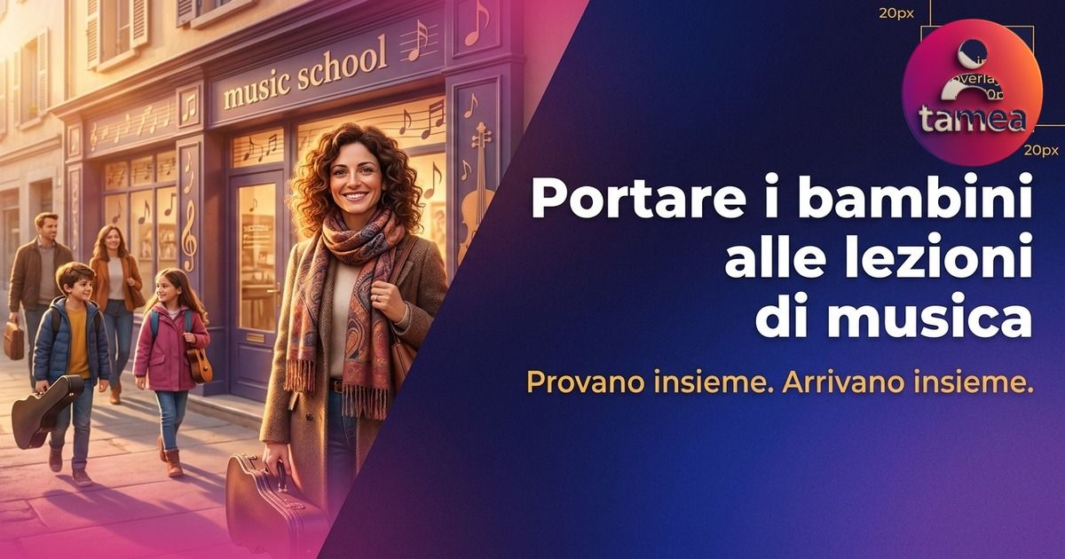 Come organizzare i tragitti per le lezioni di musica dei figli