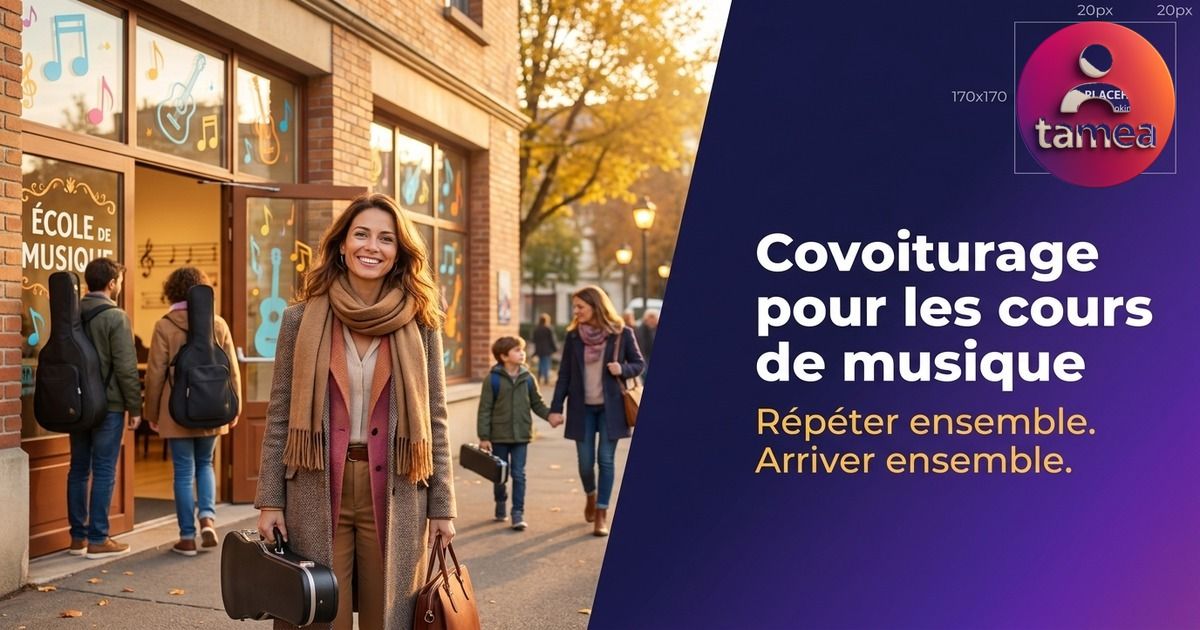 Organiser les trajets pour les cours de musique de vos enfants