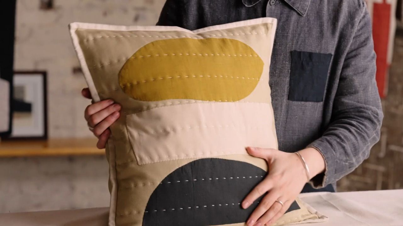 Part 4: Quilt and finish your cushion