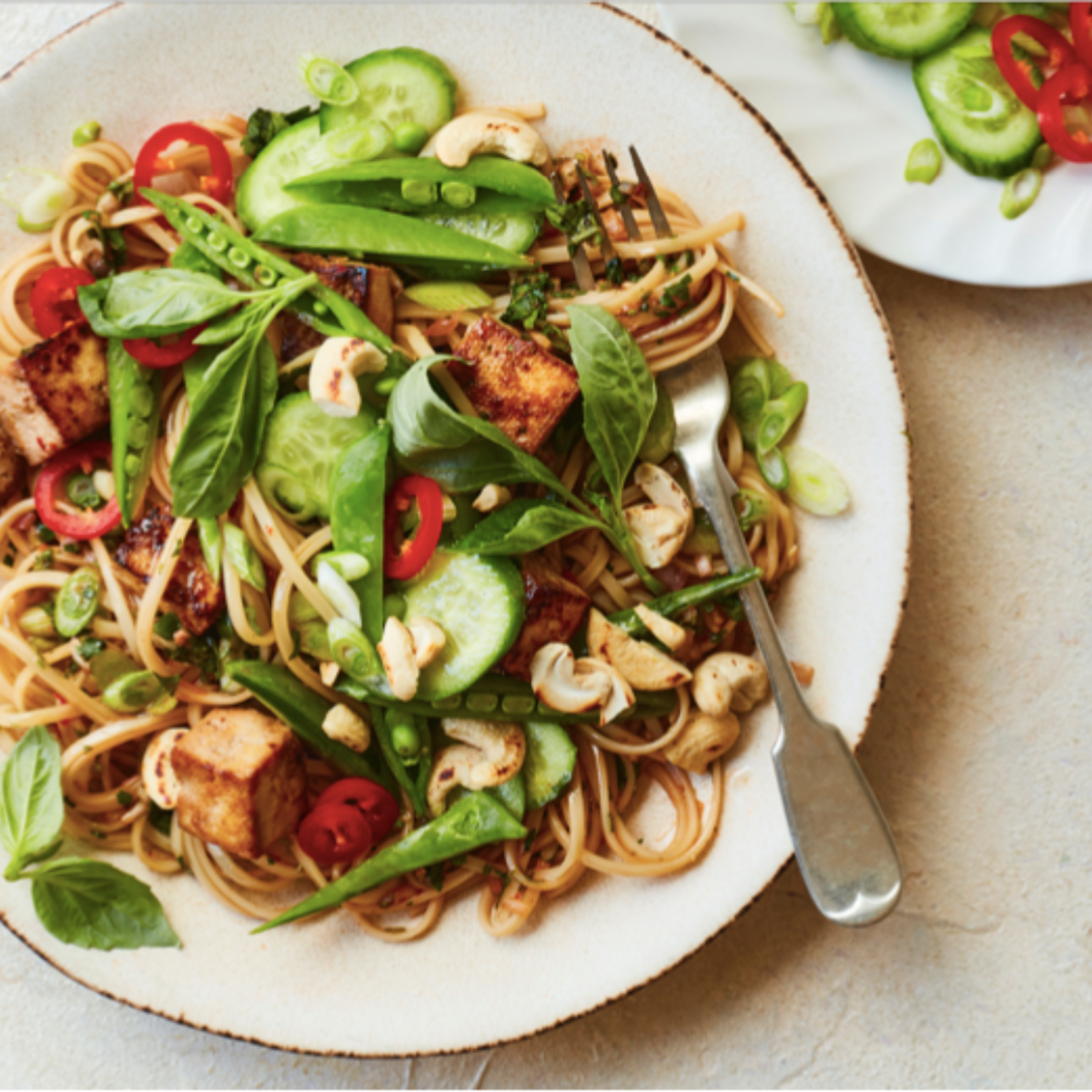 cucumber tofu noodls