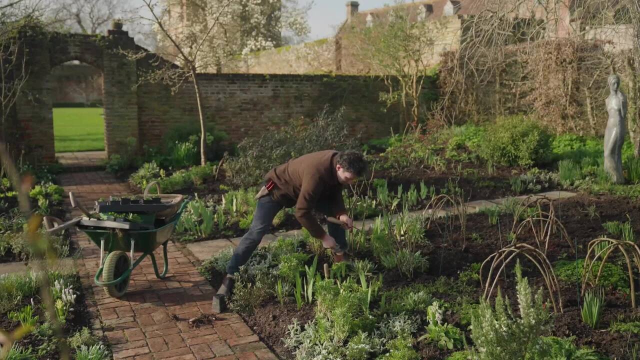 Managing a bed in late winter