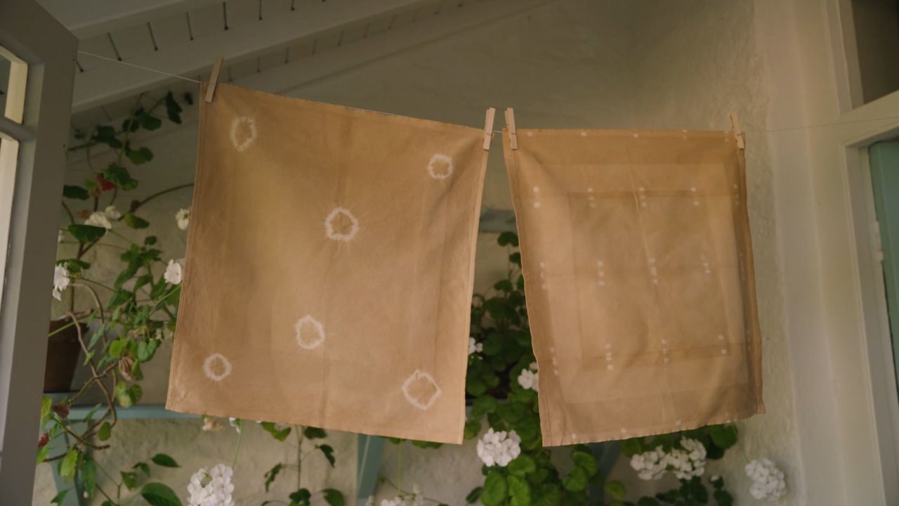 Shibori napkins - The preparation