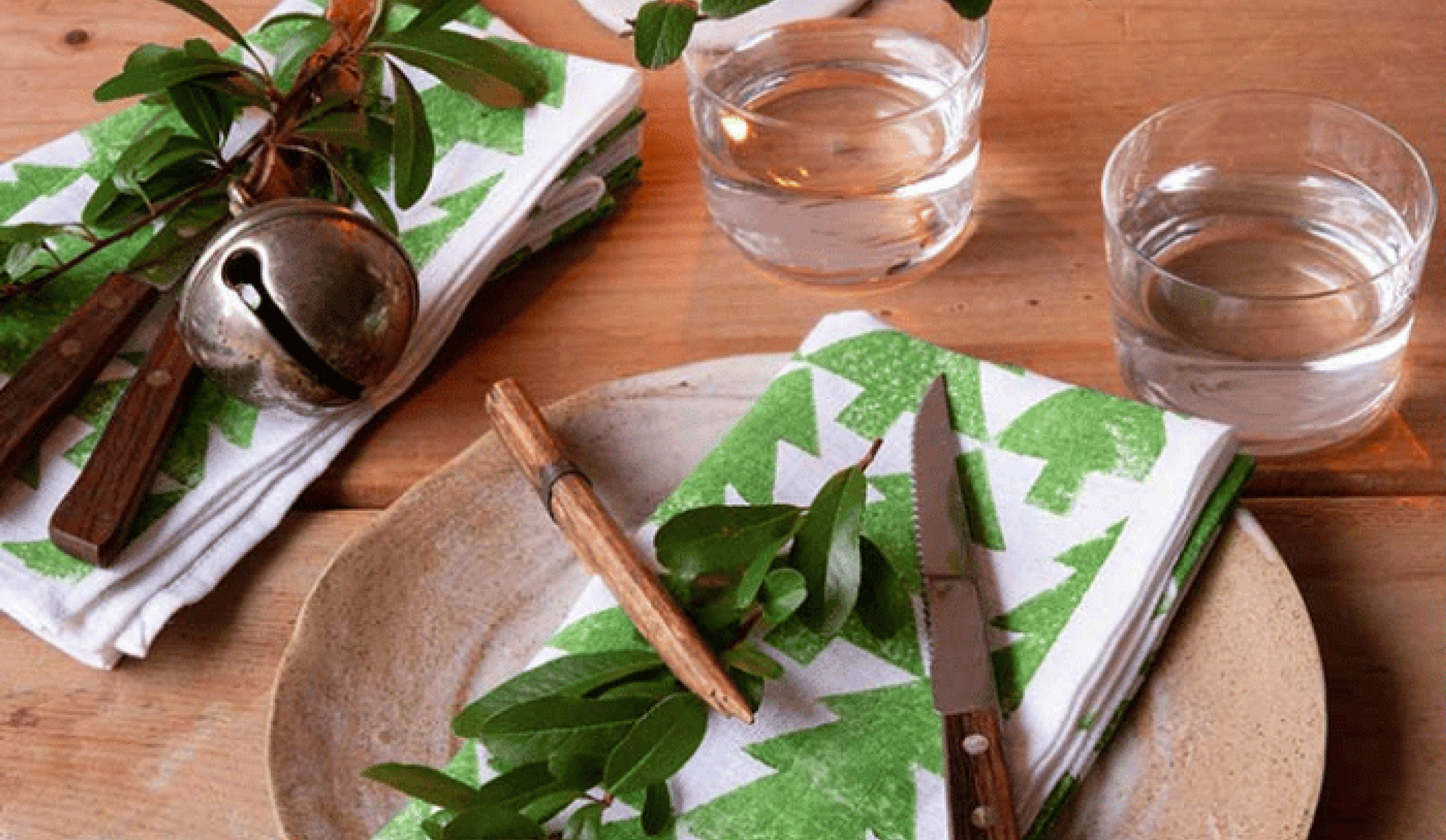 Block printed napkins