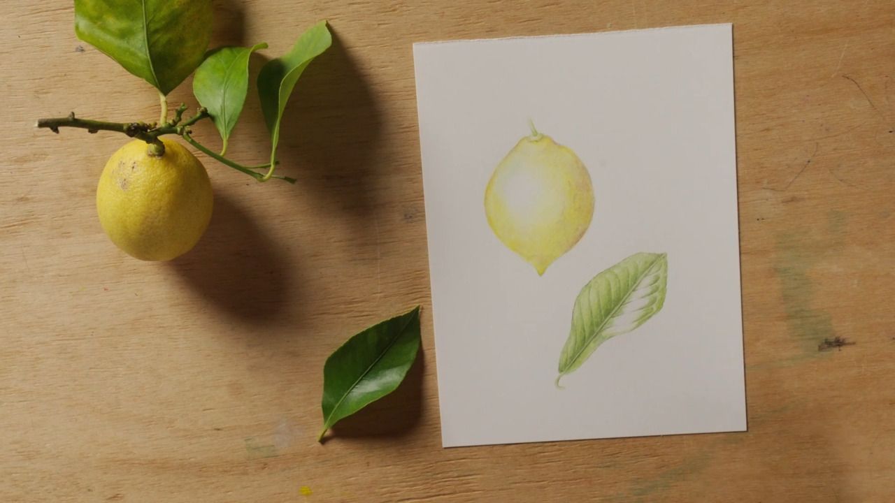 Working with yellow and tackling a leaf - Part 2