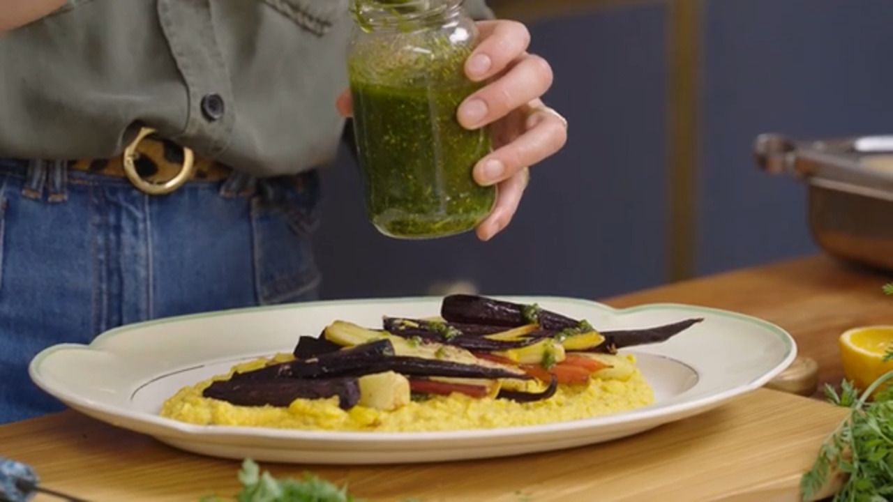 Sexy sauces - roast carrot hummus