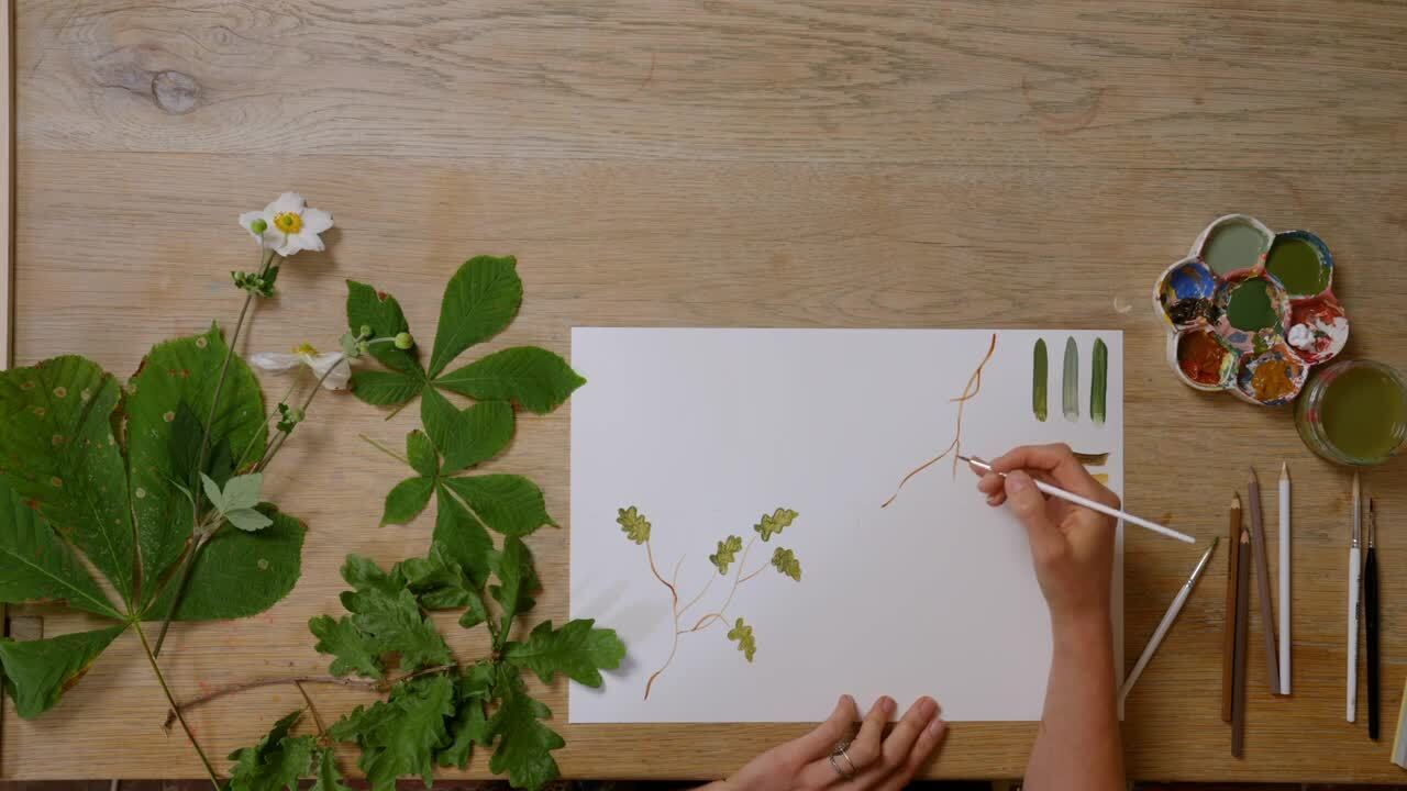 A foliage ceiling mural - Part 2 - Composition