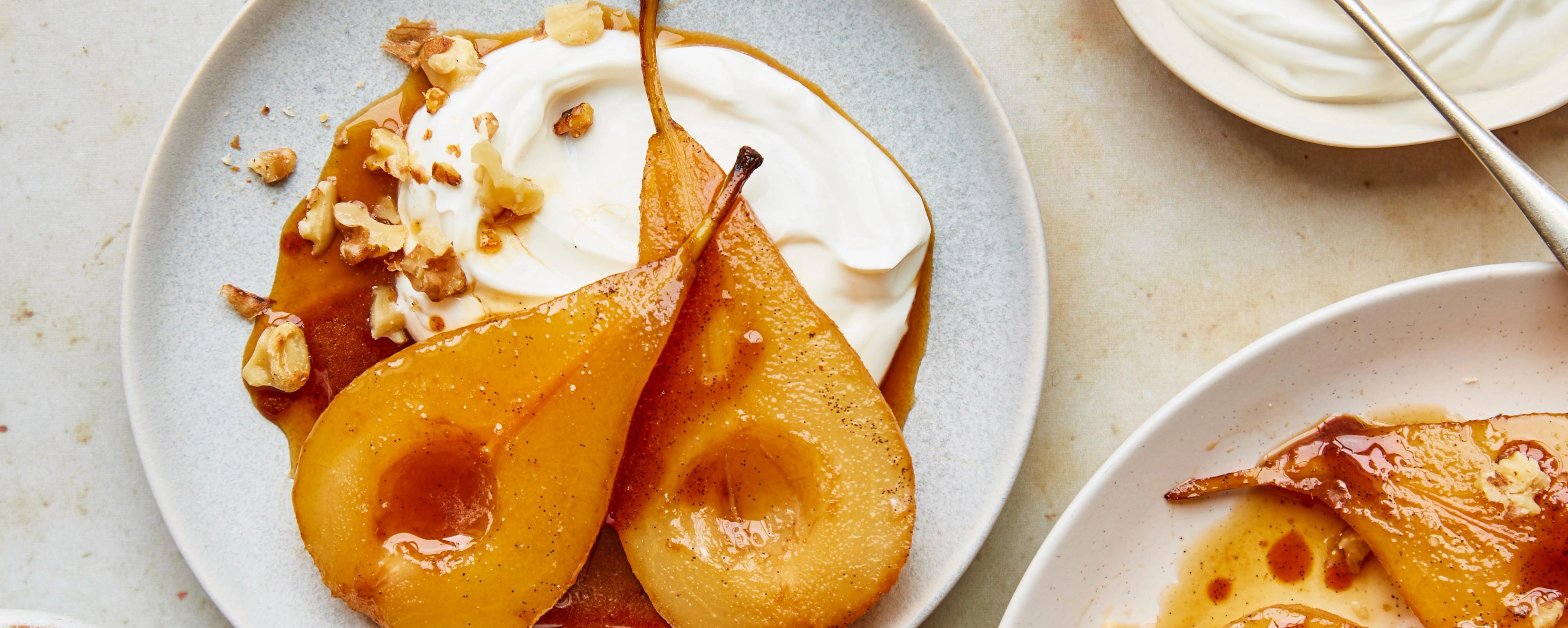 poached pears