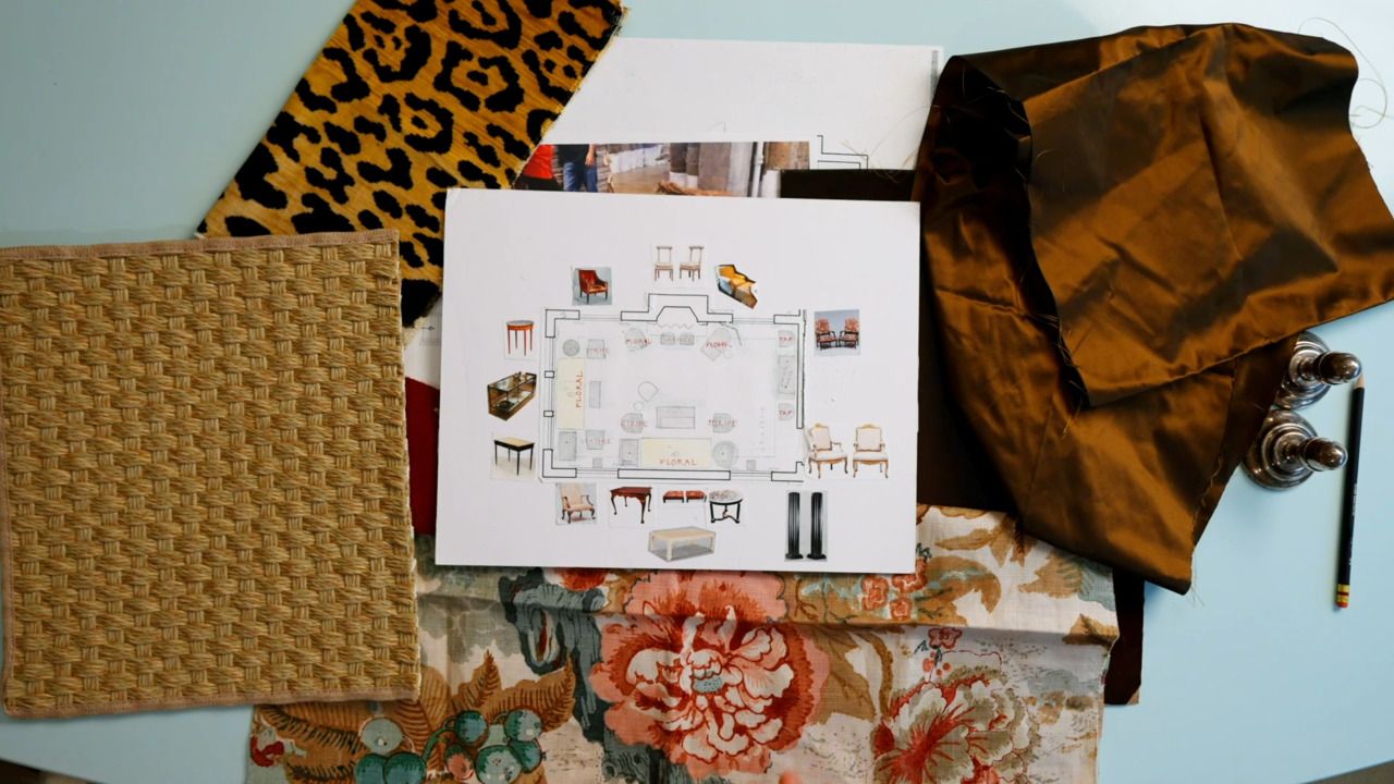 Step four: Selecting fabrics and furniture