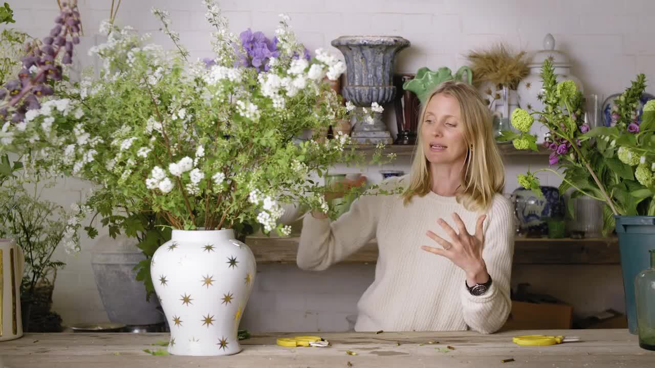 Mixing flowers in larger arrangements