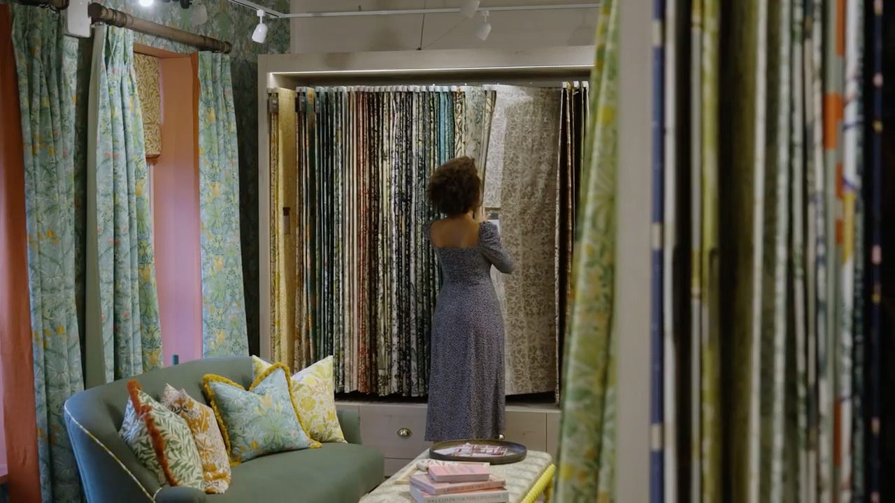 Sourcing fabric on location - Sanderson