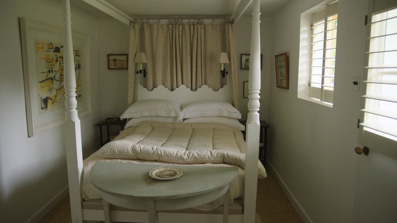 The guest bedrooms