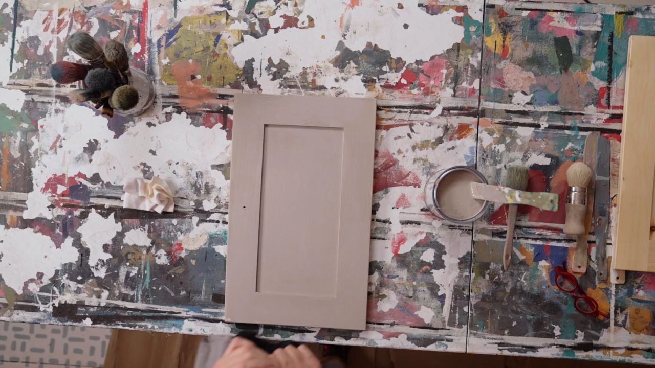 Painting kitchen cupboards