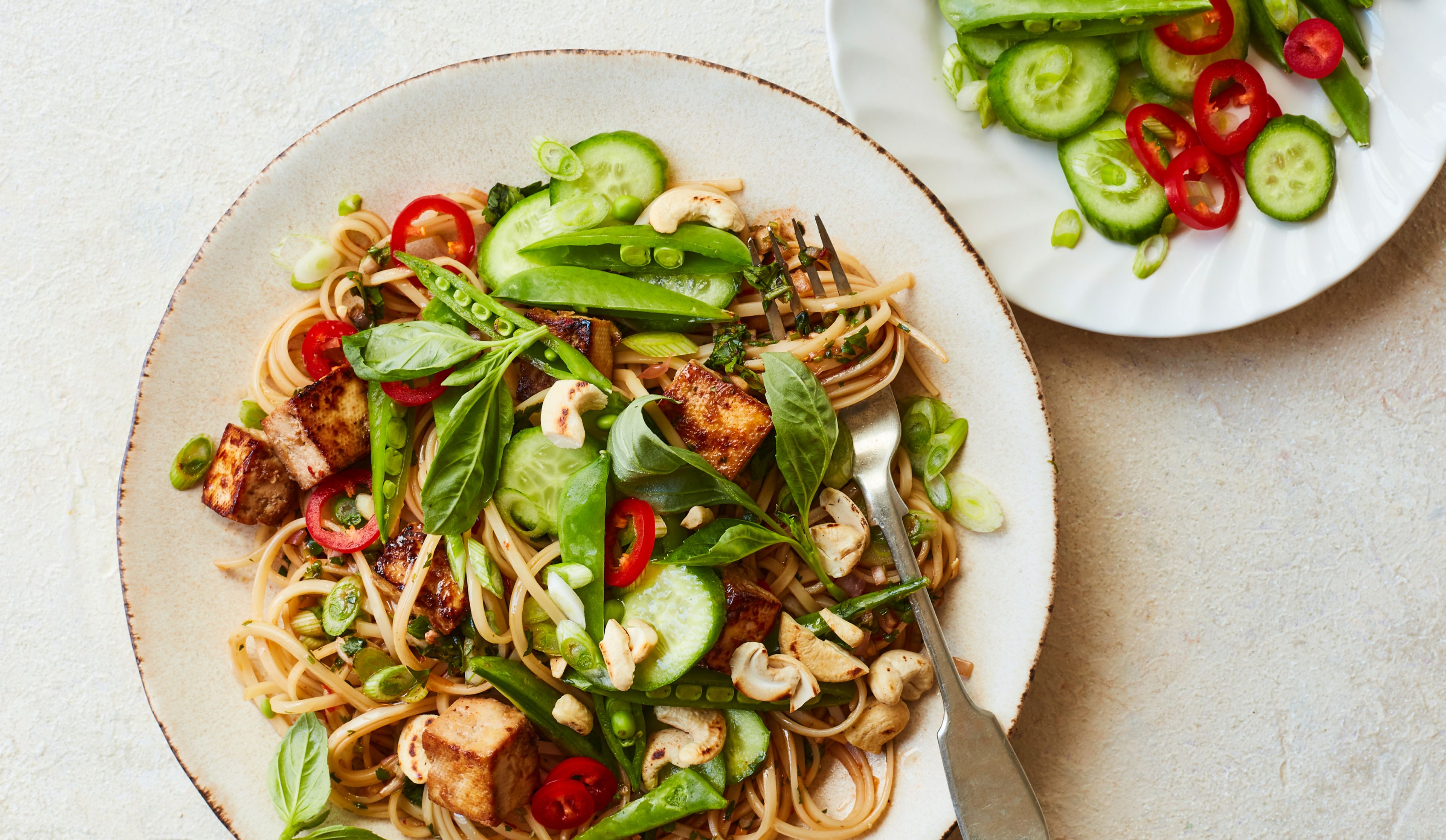 cucumber tofu noodles