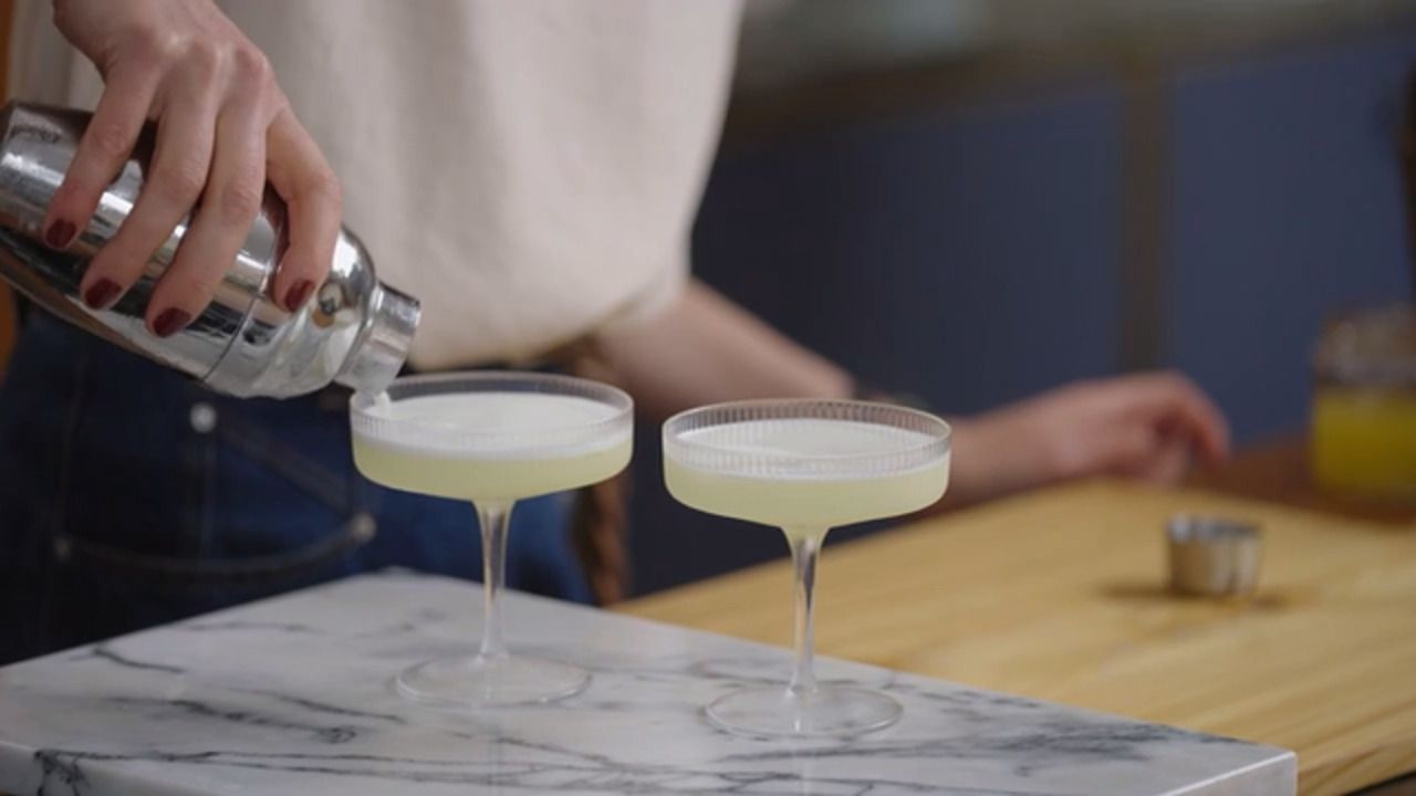 Smoky pineapple sour