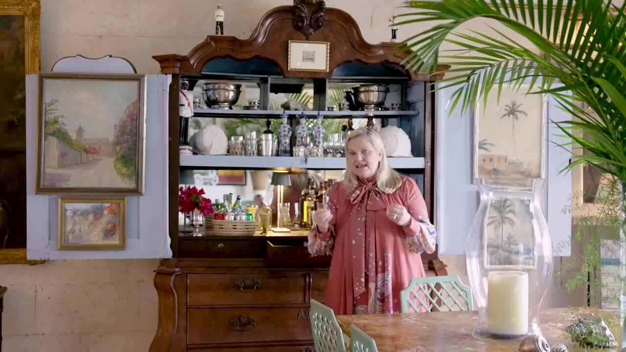 The living room at Hope Hill