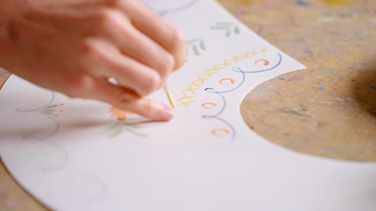 A painted lampshade - Part 2 - Perfecting your design