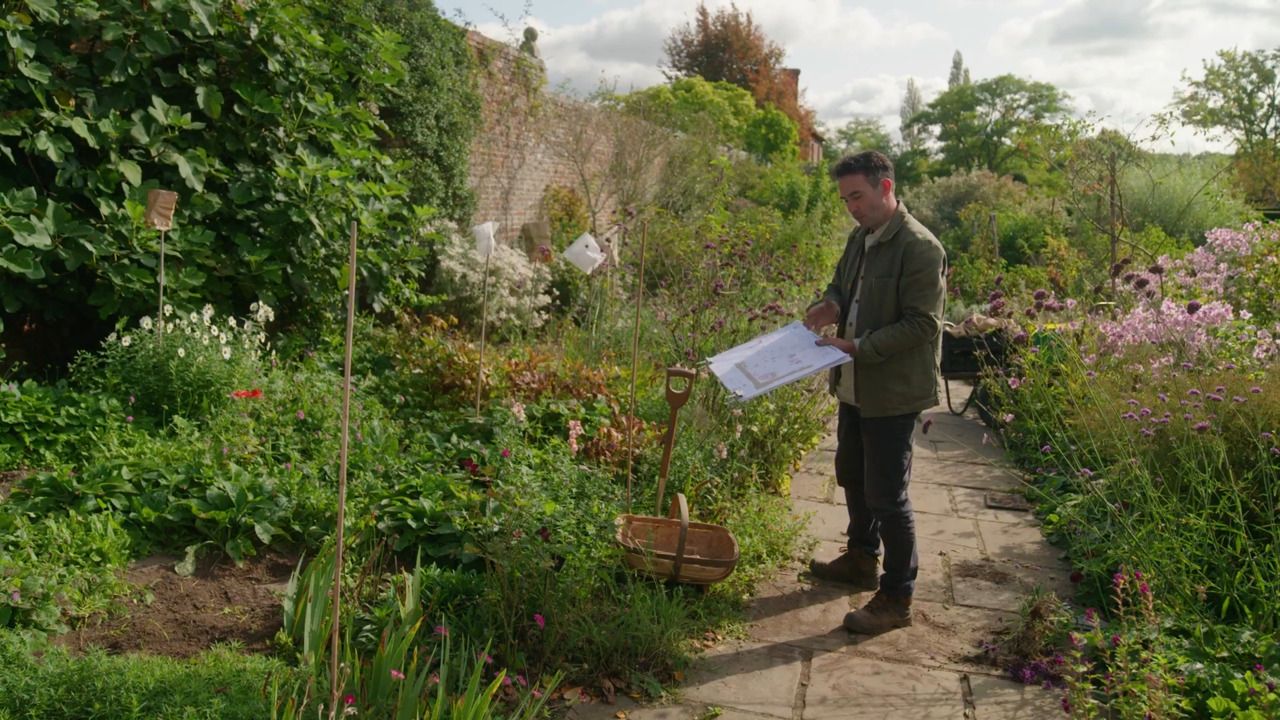 Reworking a large flower bed