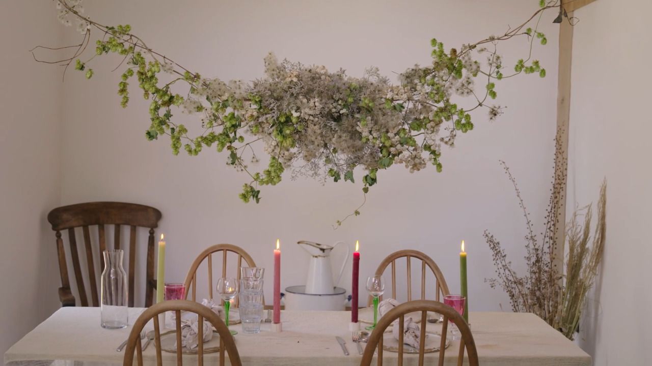 A hanging flower cloud - Part 5: Using alternative materials