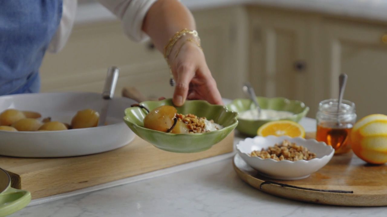 Key Recipe - poached pears and earl grey tea